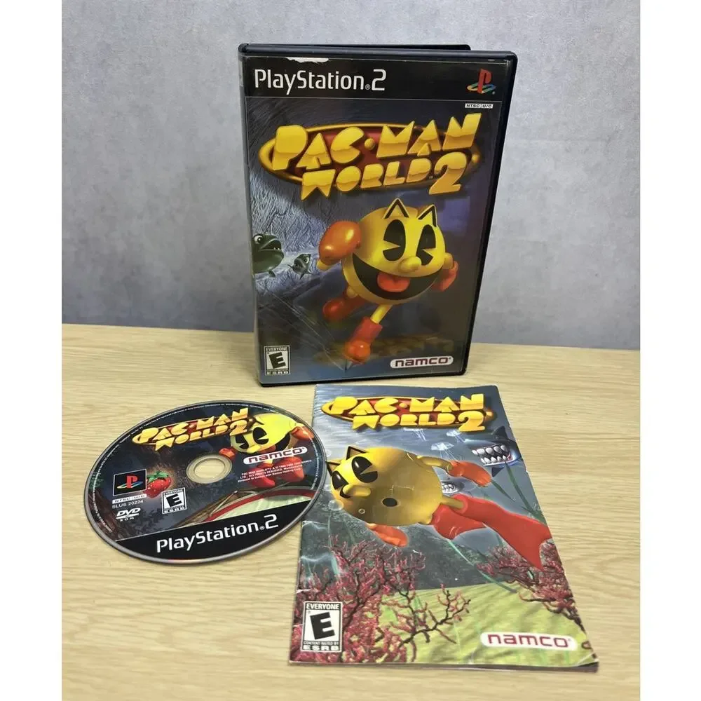 Sony PlayStation 2 Pac Man World 2 CIB Black Label Complete w/ Manual